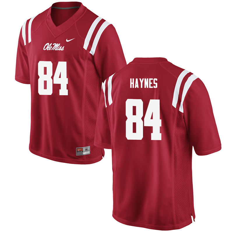 Nick Haynes Ole Miss Rebels NCAA Men's Red #84 Stitched Limited College Football Jersey QXD0158YF